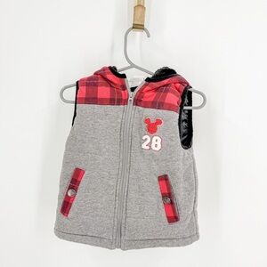 Disney Gray and Red Kids Vest
